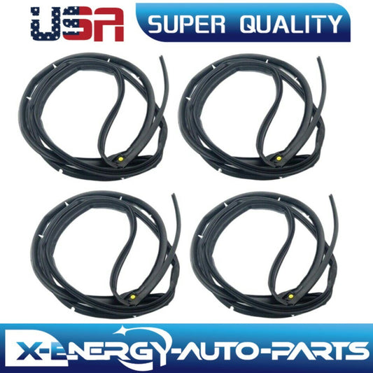 for Civic 2006-2011 Door Weatherstrip 4PC Sllence Opening Gasket On Door