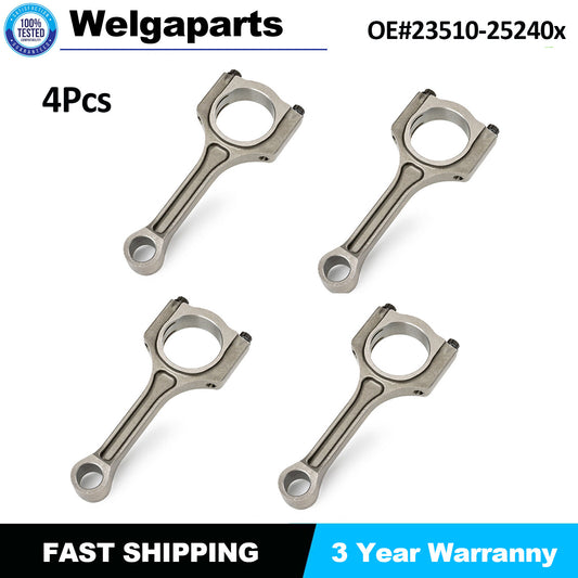 4XConnecting Rod 23510-25240 for Hyundai for Kia Sonata Optima for Tucson Sportage 2.4L