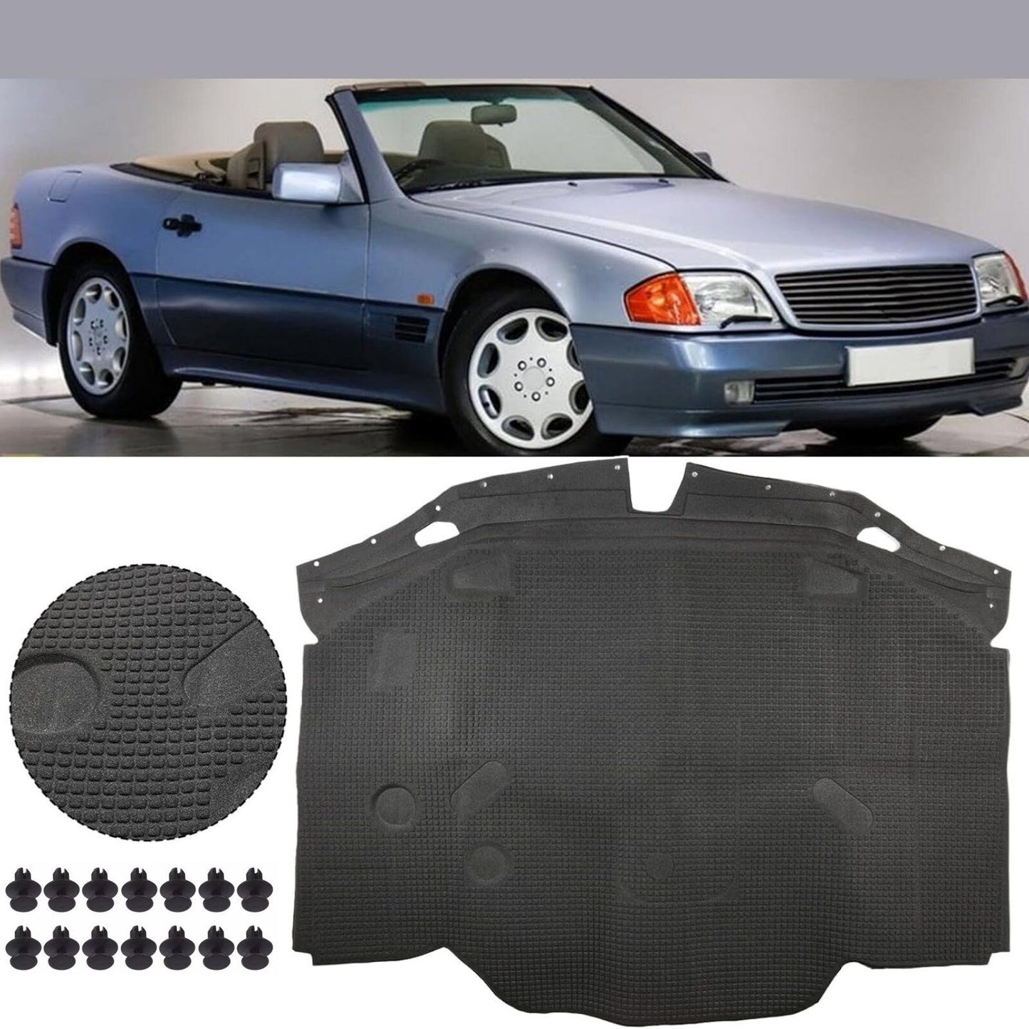 Quality Hood Insulation Pad Fit for Mercedes-Benz R129 300SL SL320 1990-2002