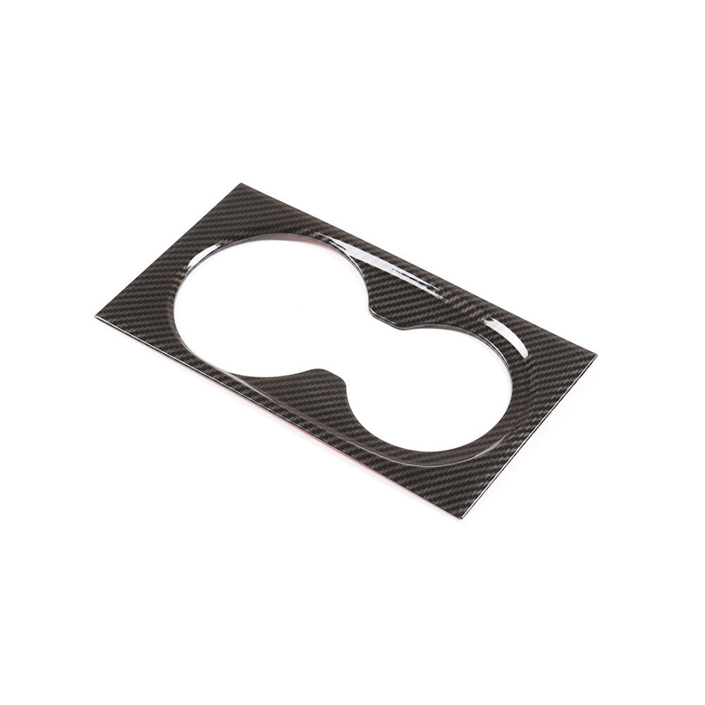 Carbon ABS Central Control Cup Holder Panel Cover for Benz GL GLE GLS ML 2013-19