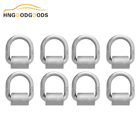 8-piece welded heavy-duty trailer truck D-ring anchor 1/2-inch forged D-ring