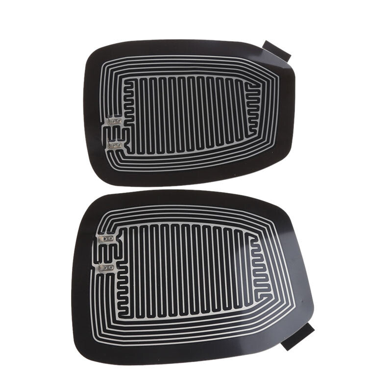 2PCS Glass Heating Demister Pads Car Side Mirror Heater Defogger W/ Switch