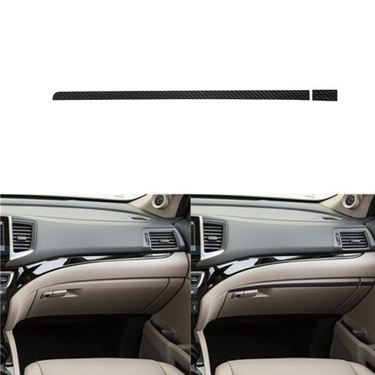 Carbon Fiber Passenger Dashboard Strip Cover Trim for Honda Ridgeline 2017-2020