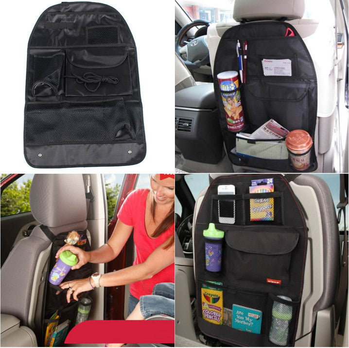 Car for Seat Back Organizer Storage Bag Travel Multi Pocket Holder Auto Hanging Rear