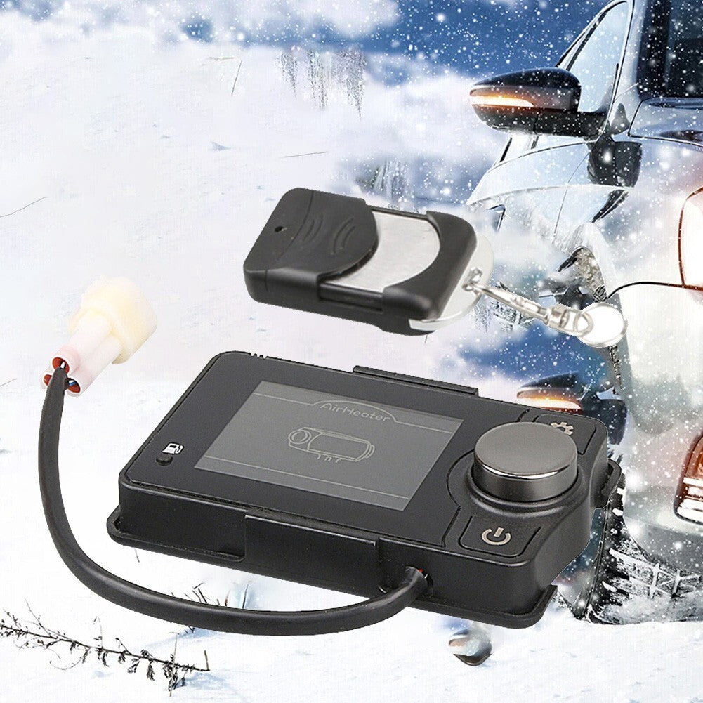 12V/24V Compatible-BT Control Diesel Parking Heater LCD Switch + Remote Control