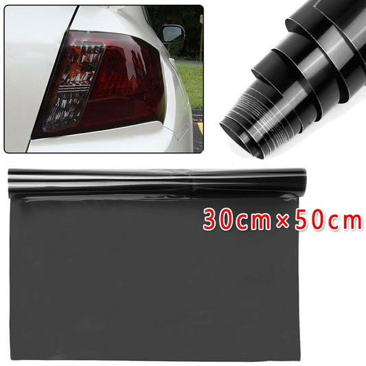 Light smoke black tone film headlights and taillights, automotive vinyl packaging, 30cm x 50cm, 1x