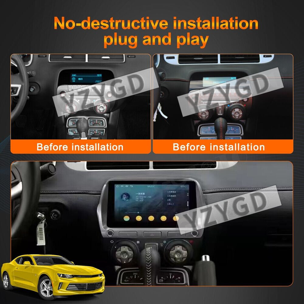 for Chevrolet Camaro 2010-2015 Android Car Stereo Radio GPS 64GB Player Screen