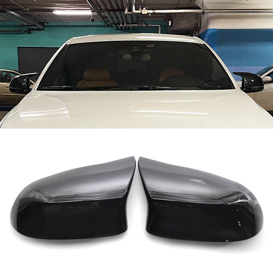 Glossy black wing mirror caps suitable for BMW X5 F15 X6 F16 X4 F26 X3 F25 2014-2018