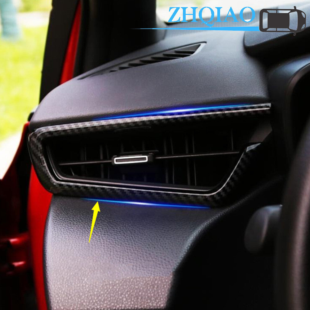 Carbon fiber style Air Vent Outlet Cover Trim Fits for Toyota NEW for Corolla 2019-2022
