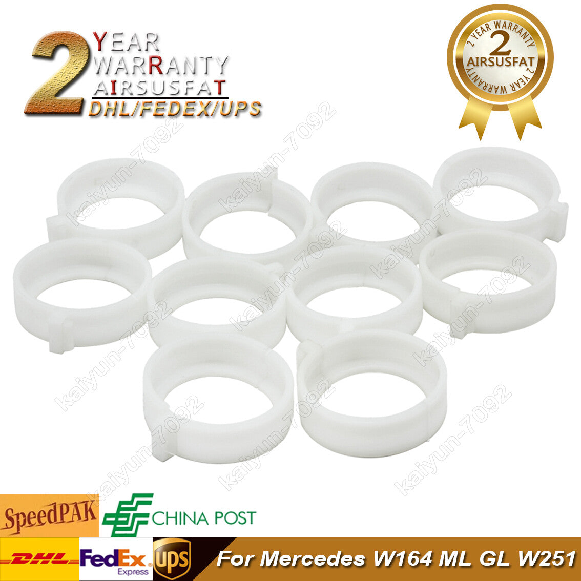 10pcs Front Air Suspension Repair Kits Snap Ring for Mercedes W164 W251 ML GL