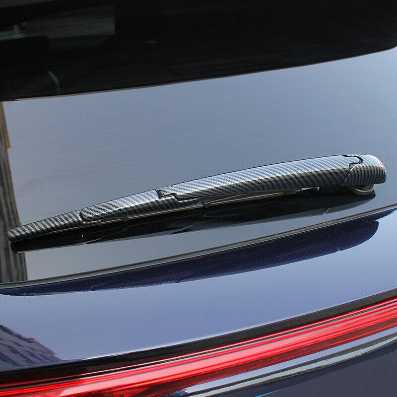 Carbon Fiber Rear Window Rain Wiper Blade Cover Trim for Toyota Venza 2021-2023