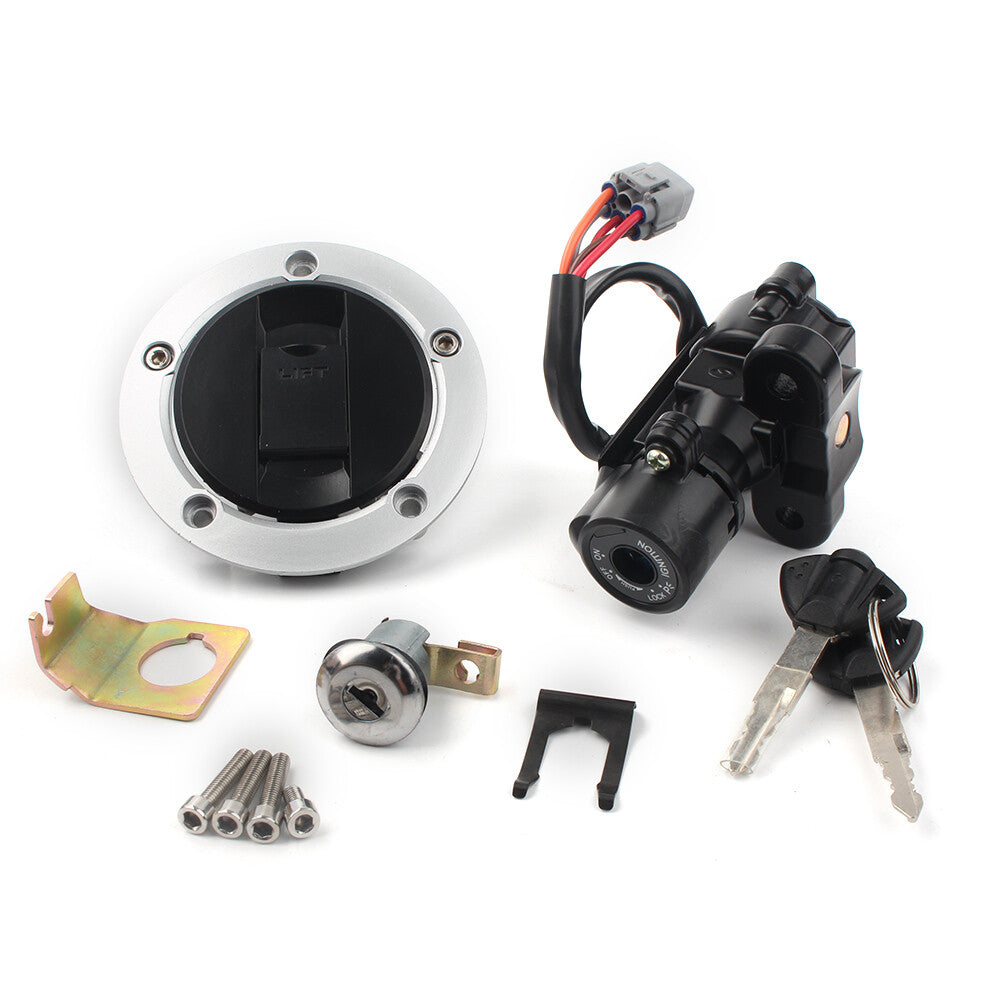 Ignition Switch Fuel Gas Tank Cap Lock Key Set for Suzuki GSXR600 750 1000