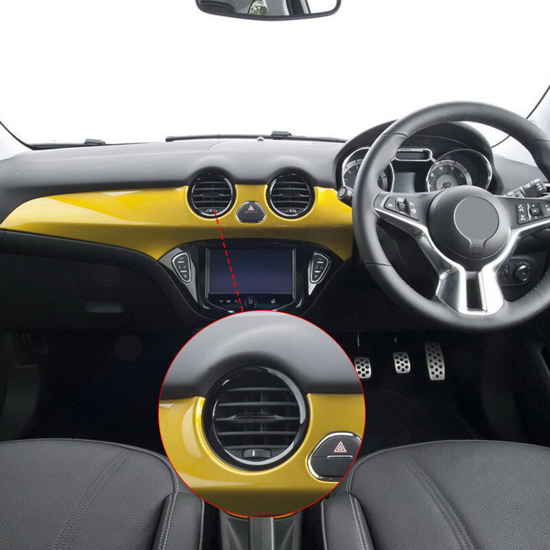 2X Dashboard A/C Air Vent Cover Outlet Grille for Opel ADAM for CORSA D MK3 for Vauxhall