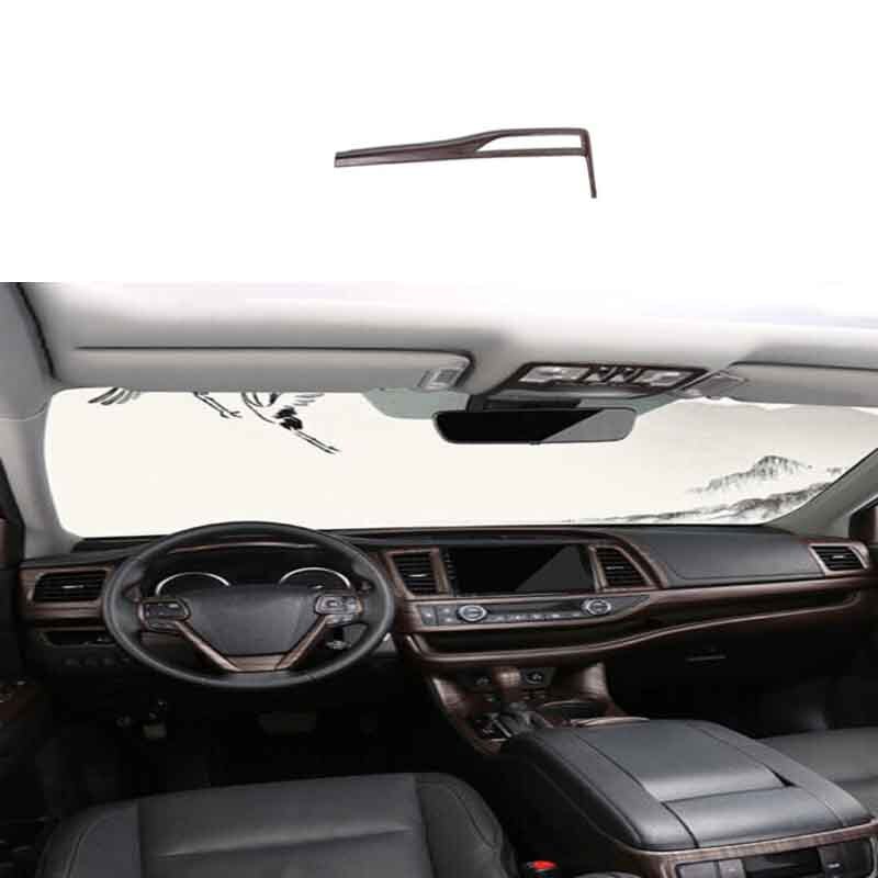 Central Console for Toyota Highlander Wood Grain 2014-2019 Dashboard Strip Decor