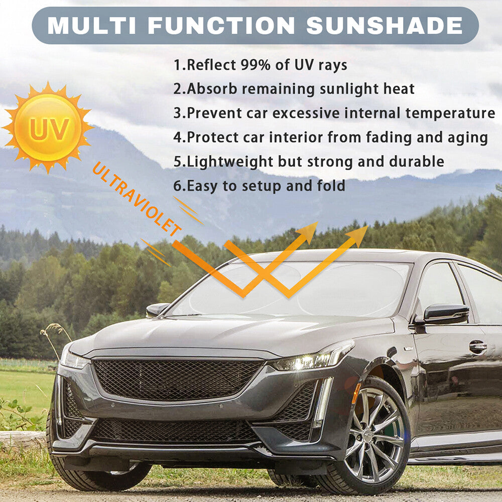 For 2008-2023 for Nissan Rouge Windshield Sun Shade UV Rays Block Window Visor Cover