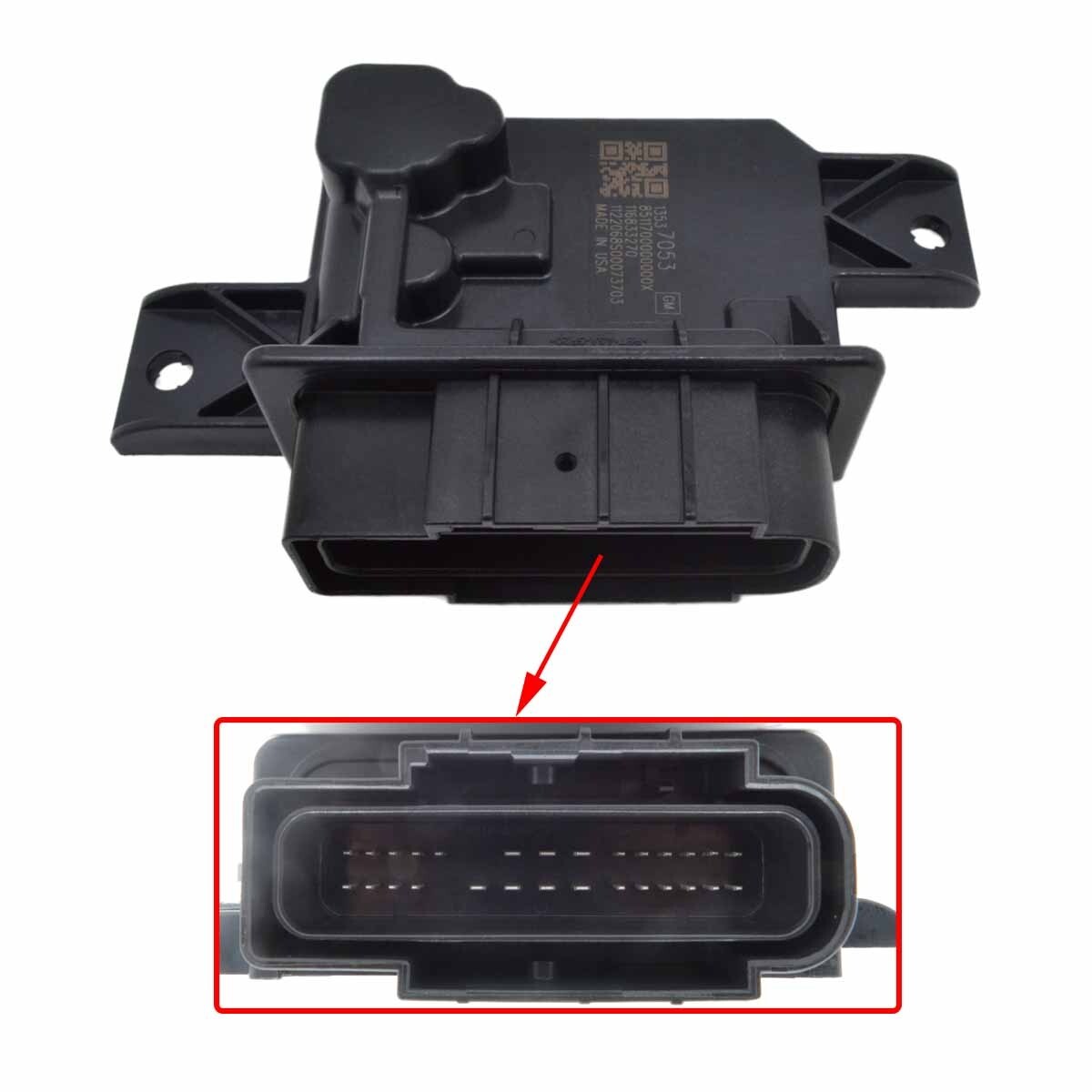 Fuel pump control module 13537053 compatible with 2021-2023 for Chevrolet Suburban.