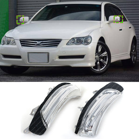 A pair of mirror-finish indicator lights suitable for Toyota Prius Reiz Mark X for Avalon Wish 2009 - 2013