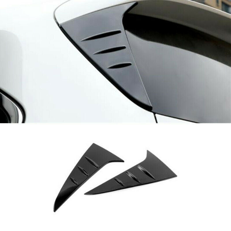 Glossy Black 2p Rear Window Spoilers Wing Cover Trim for Toyota for Sienna 2021-2023
