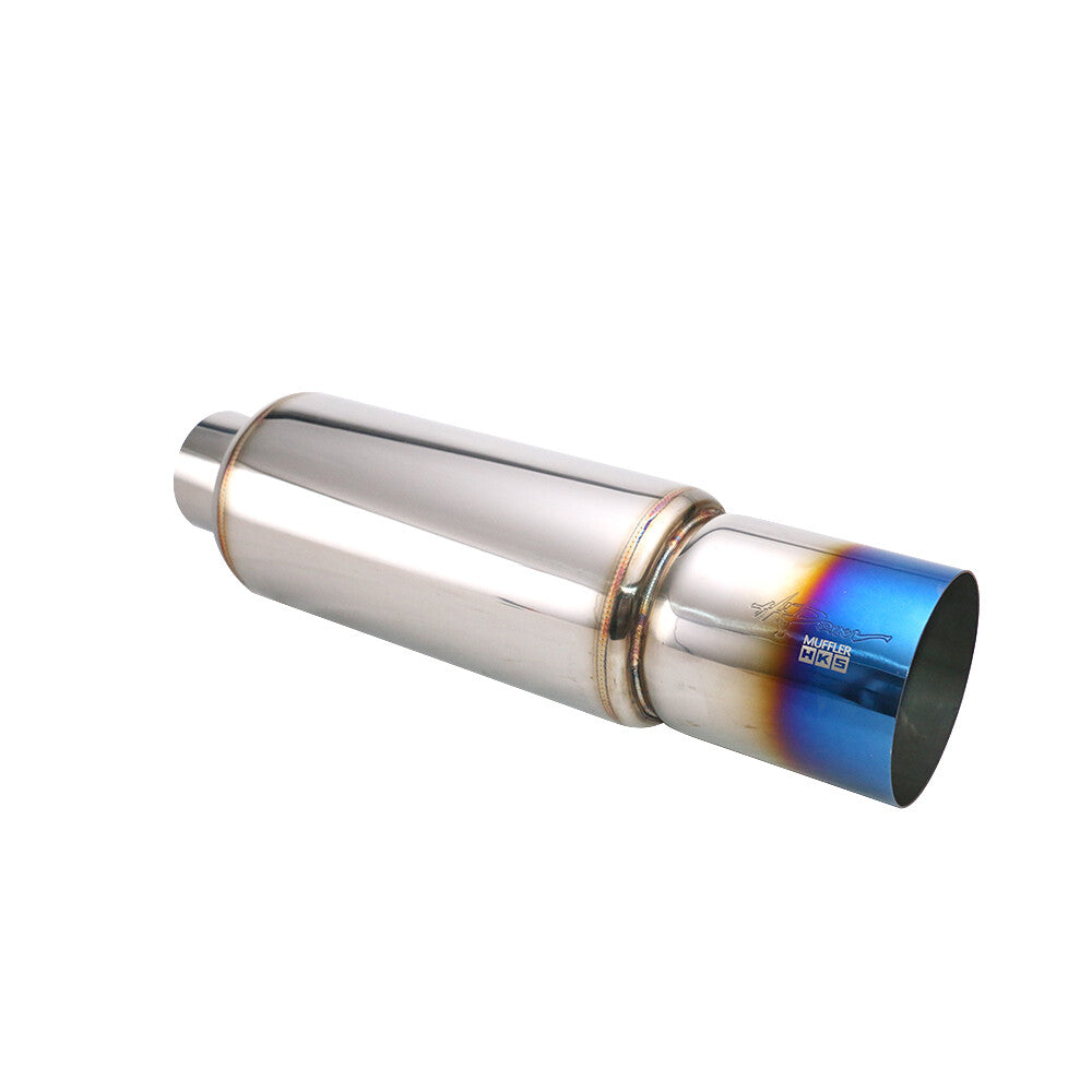 2.5' Inlet 4 Outlet Great Sound Exhaust Muffler Tips 5 Body Resonator Tip