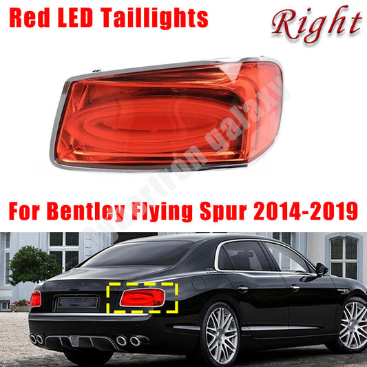 1-piece right red LED taillight assembly for Bentley Flying Spur 2014-2019 rear lights.