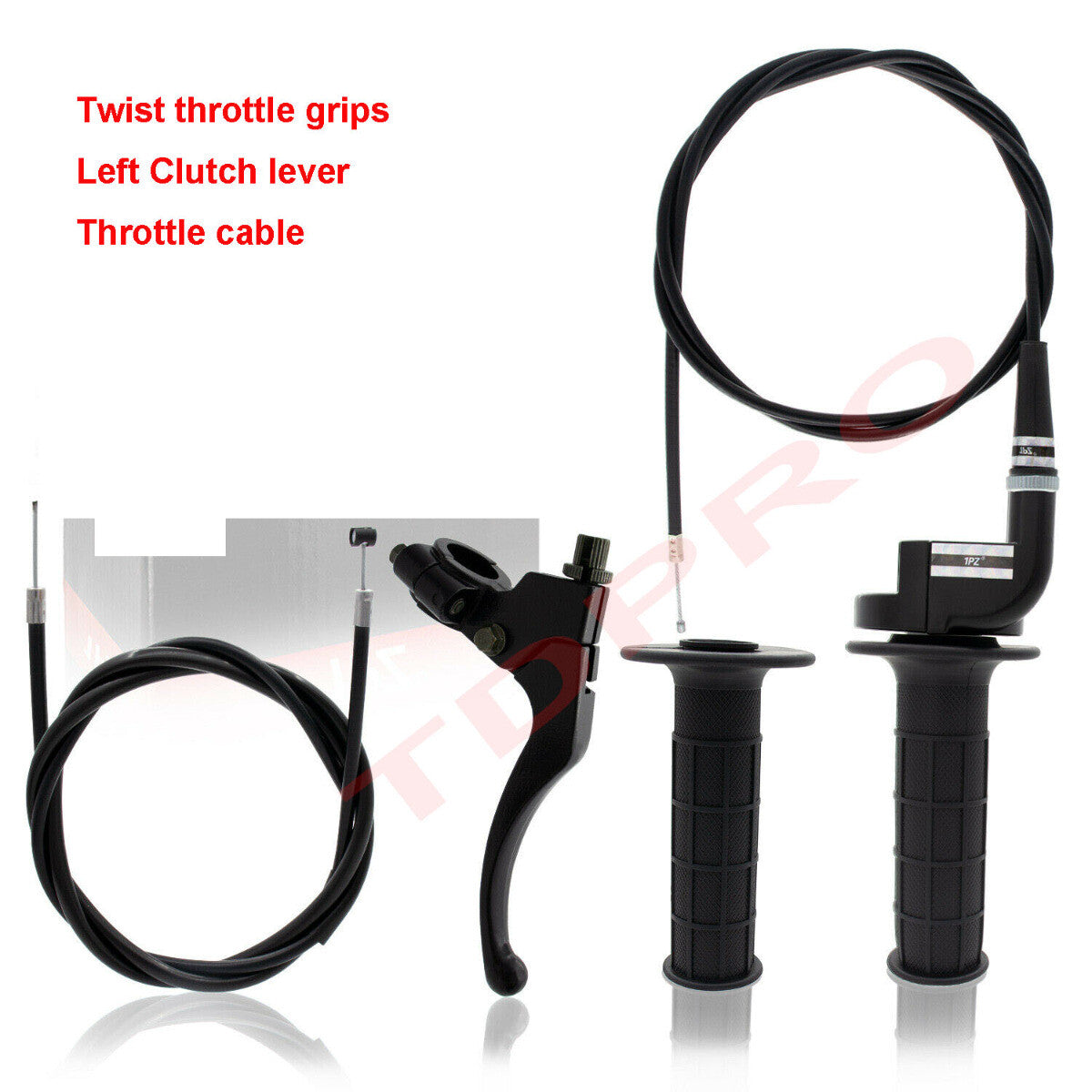 7/8 inch twist throttle cable accelerator handlebars for mini dirt pit bike all-terrain vehicle four-wheel-drive