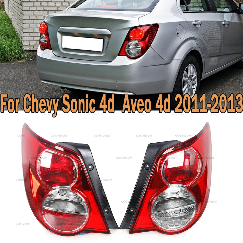 1 Pair Tail Light for Chevrolet Sonic 4d Aveo 4d for Chevy 2011-2013
