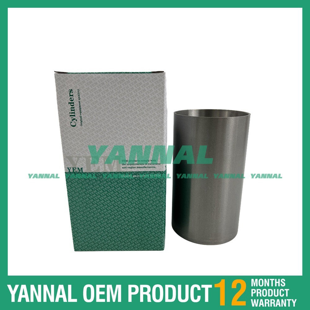 Four new 4M40 cylinder liners for Mitsubishi 307B excavators.