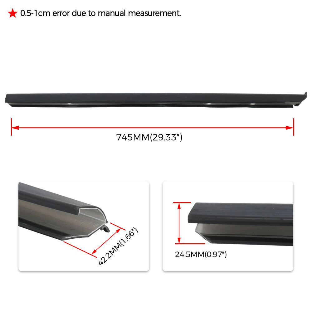 For 1999-2011 for Ford Ranger Left+Right Outer Belt Moulding Trim Front Windshield