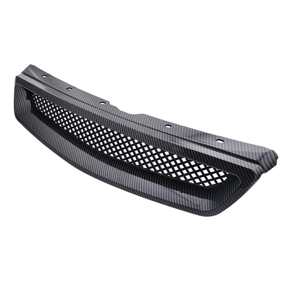 Front grille mesh grill with ABS, carbon fiber, suitable for 99-00 for Honda for Civic EX JDM CX DX