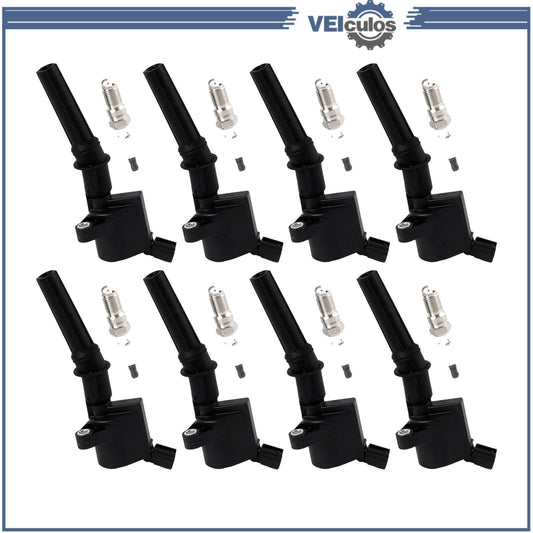 8Pcs Ignition Coil + Spark Plug for Ford E-150 E-250 Expedition Excursion SP479