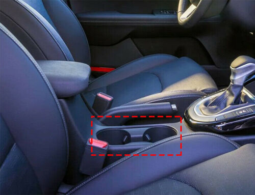 for Kia Forte 2019-2021 Carbon ABS Central Console Water Cup Frame Cover Trim