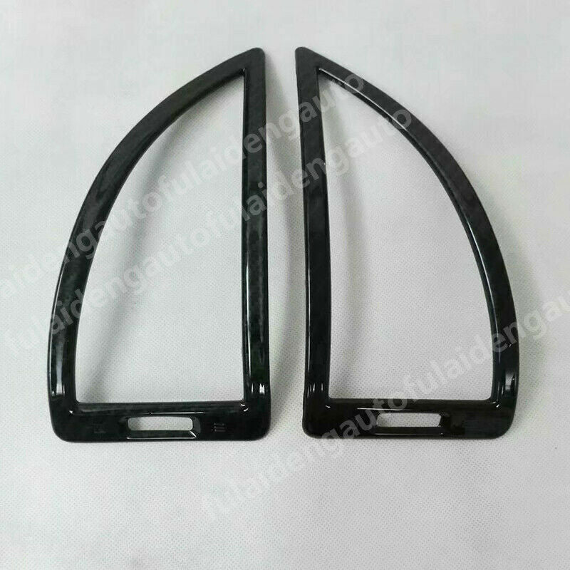 Carbon Fiber Inner Side Air Vent Outlet Frame Trim for Nissan Patrol Y62 2017-19