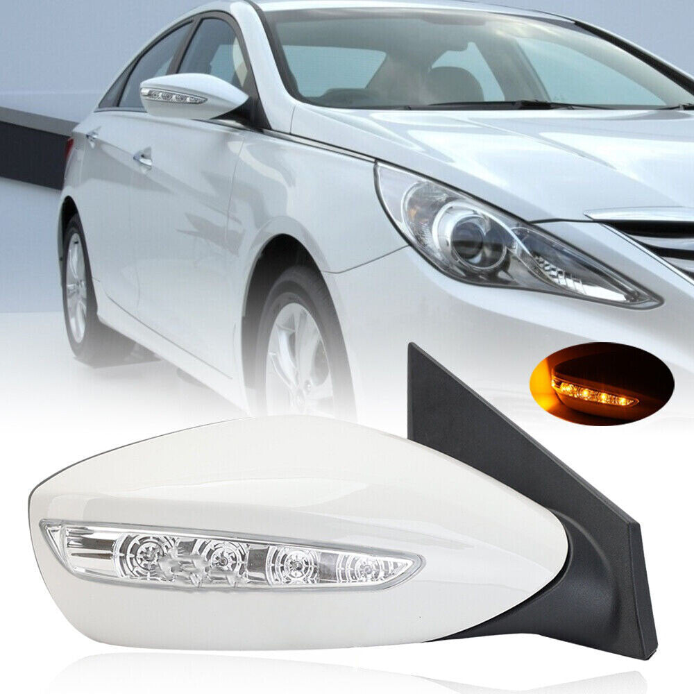 Power Mirror Right for Hyundai Sonata 2011-2014 Driver Side Signal Lamp LED 5Pin