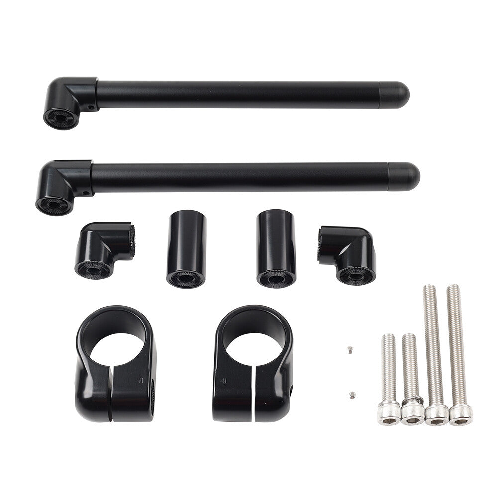 41MM Cafe Racer Bars 7/8 Motorcycle Universal Clip-On Handlebar Fork Tube