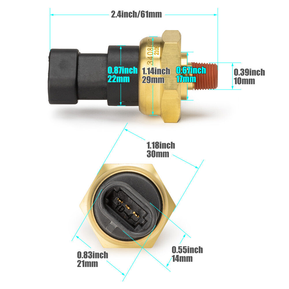 1Pcs 3408607 Oil Pressure Sensor Alarm Switch Fits For Engine Generator