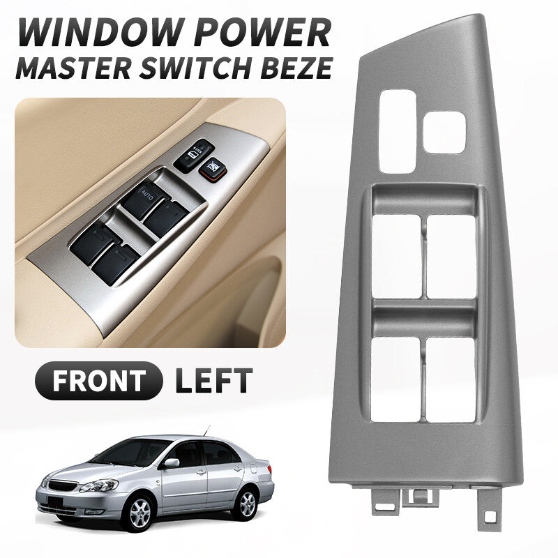Master Power Window Switch Trim Bezel Silver Gray for Toyota for Corolla 2003-2008