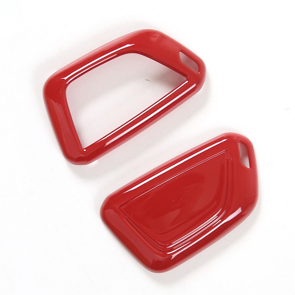 Red ABS Remote Key Fob Case Protect Shell Trim for Chevrolet for Corvette C8 2020-23