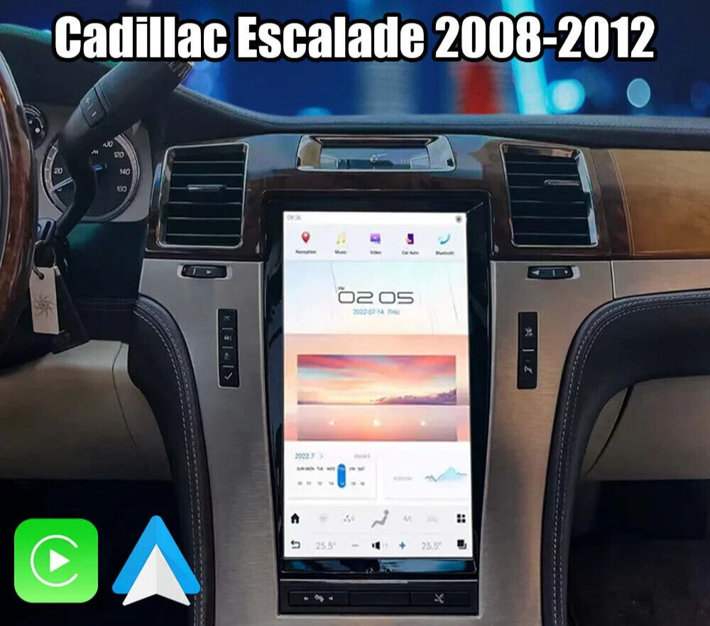 13.6 Android Navigation Car Gps Stereo for Tesla Style for Cadillac for Escalade 07~14