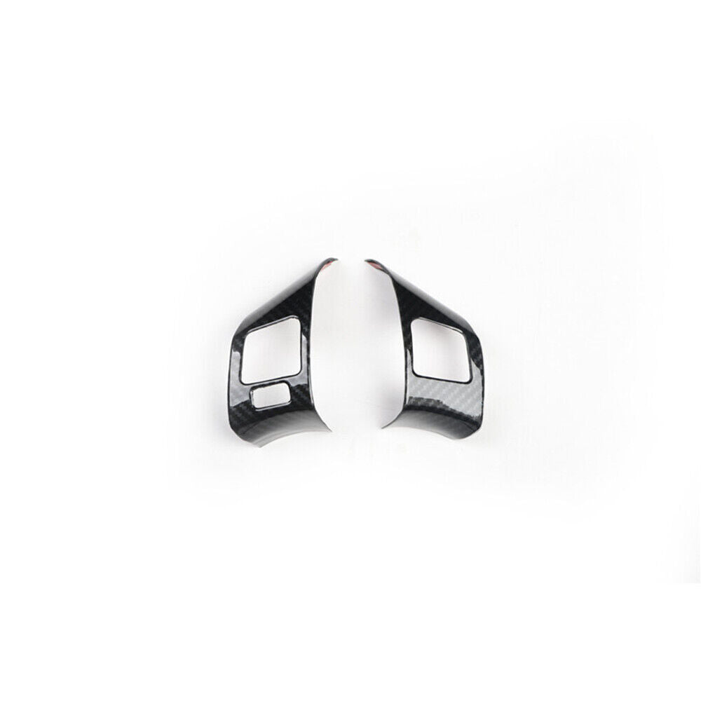 Steering Wheel Button Frame Trim Fit for Lexus IS 06-2011 Black Carbon Fiber 2X