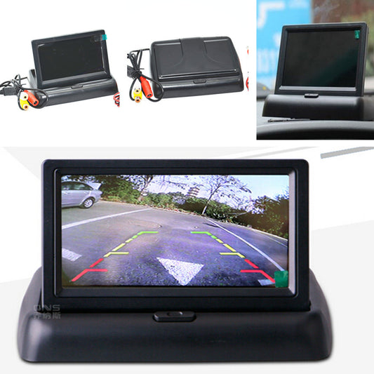 Car 4.3 Color Foldable Digital LCD Display Screen Rearview Parking Monitor