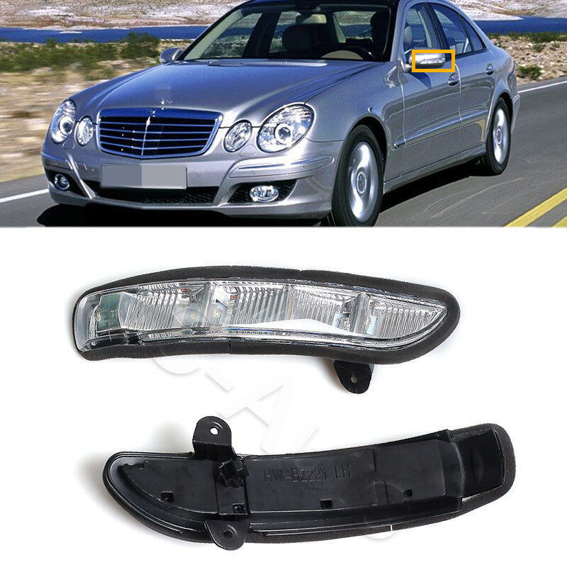 Pair Side Mirror Turn Signal Light for Mercedes-Benz CL CLS S E Class W211