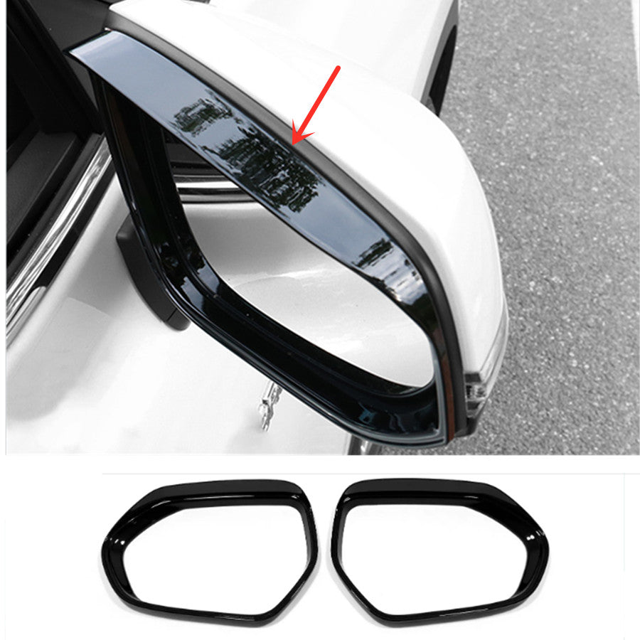 Glossy black mirrored rain guards are suitable for the 2018-2023 for Toyota for Camry .
