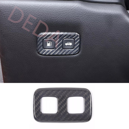 Real Carbon Fiber Fuel Tank Switch Button Trim for Chevrolet for Corvette C6 2005-13