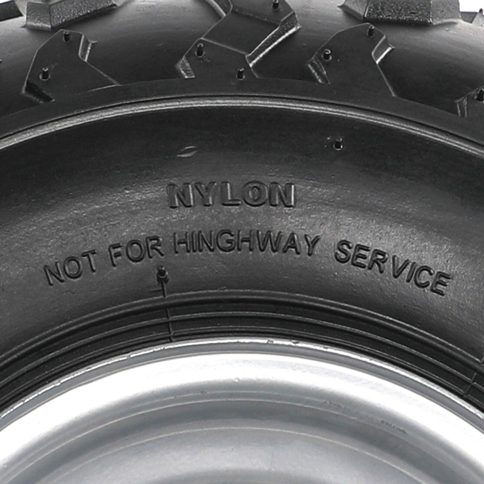 2-pack of 145/70-6 front and rear tires and rims for all-terrain vehicles, off-road vehicles, go-karts, 4x4 (110cc, 125cc, 70cc)