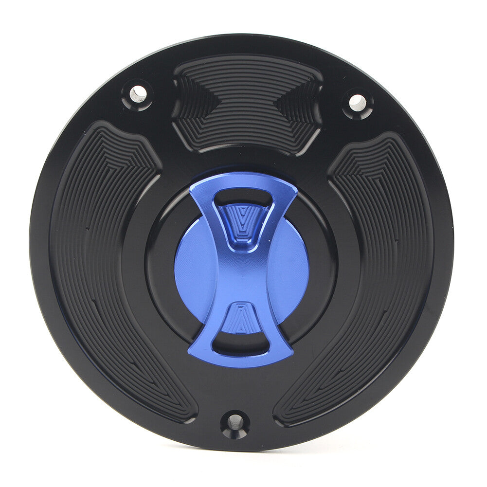 Motor Keyless Gas Fuel Tank Cap Cover for Honda CBR1000RR Fireblade 2000-19 Blue