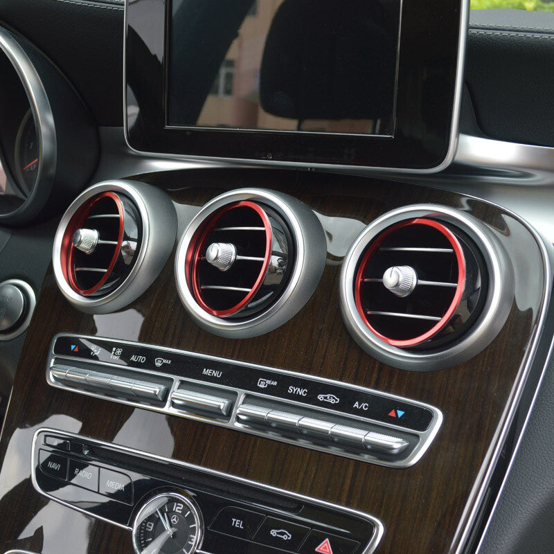 7-piece air conditioning cover decoration set suitable for Mercedes-Benz C-Class, Glc-Class, W205, X253