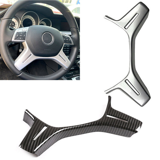 Silver Car Steering Wheel Moulding Trim for Benz C E GLK M Class W204 W212 C180