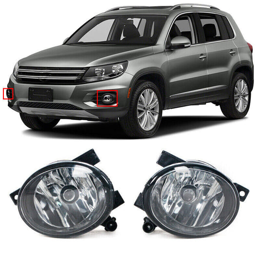 for VW for Tiguan 2012 2013-2017 Left Right Front Clean Lens Fog Light Lamp