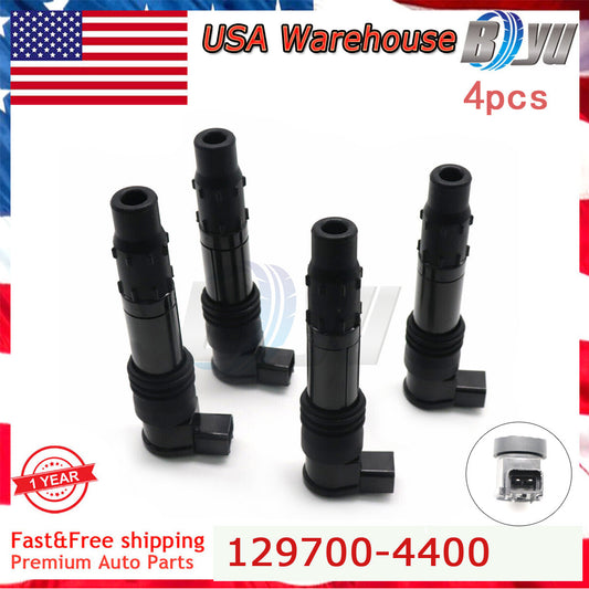 4pcs Ignition Coil for 129700-4400 for Suzuki GSXR 600 750 1000 1300 Can-am 4X4 650