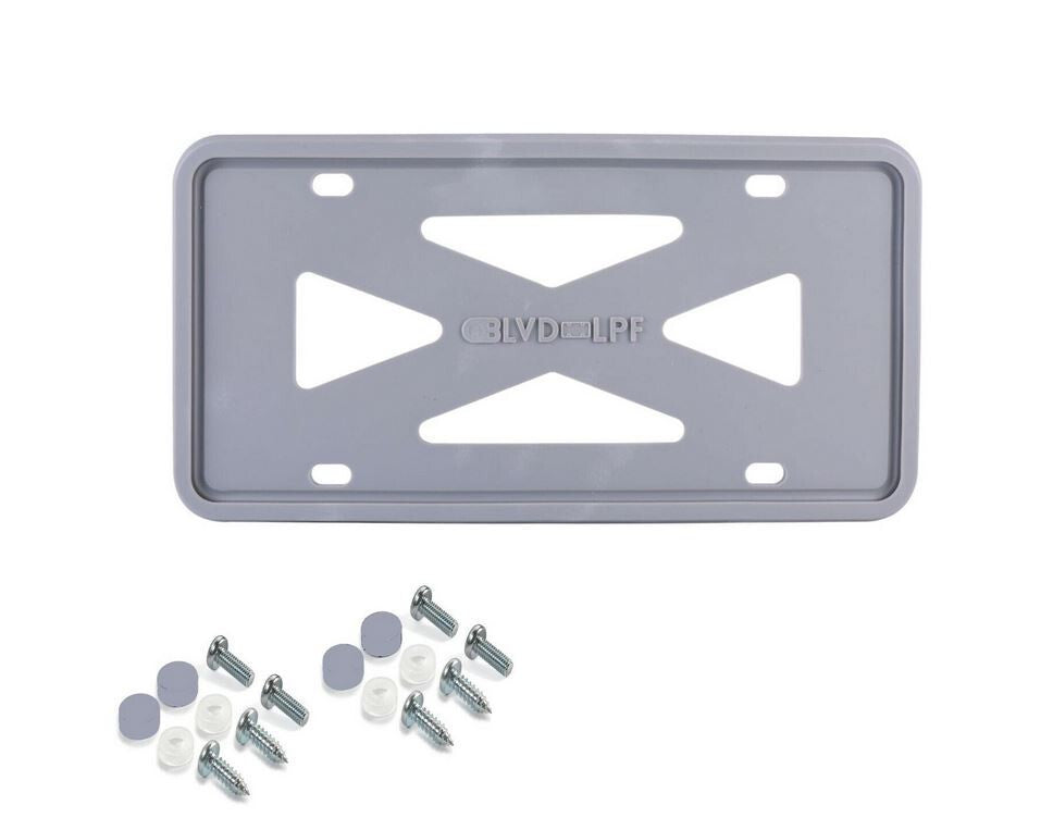 Car license plate frame cover cap trunk gray silicone suitable for Genesis